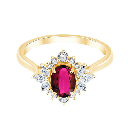 Rubis et diamants 0,29 ct