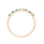 Émeraude et Diamants 0,18ct