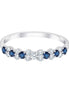 Bague, Alliance Saphir & Diamants 0,35ct