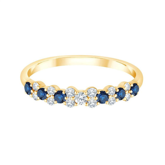 Toi et Moi Saphir et Diamants 0,18ct