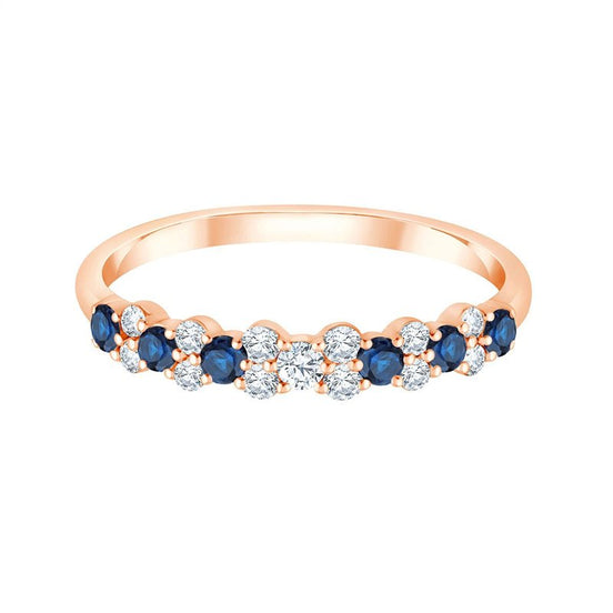 Toi et Moi Saphir et Diamants 0,18ct
