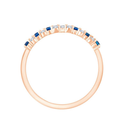 Toi et Moi Saphir et Diamants 0,18ct