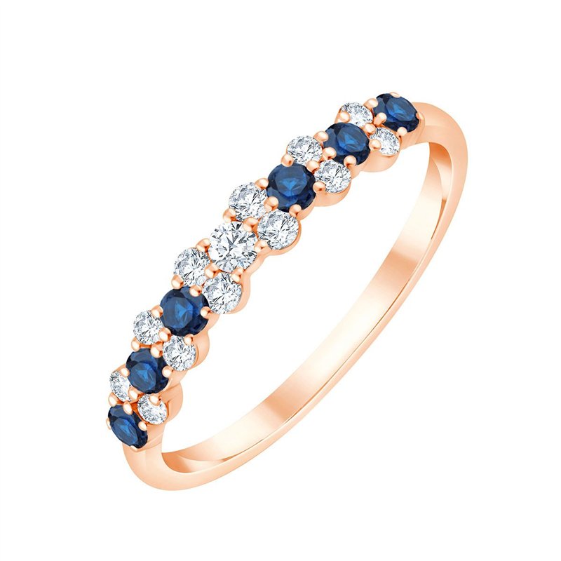 Toi et Moi Saphir et Diamants 0,18ct