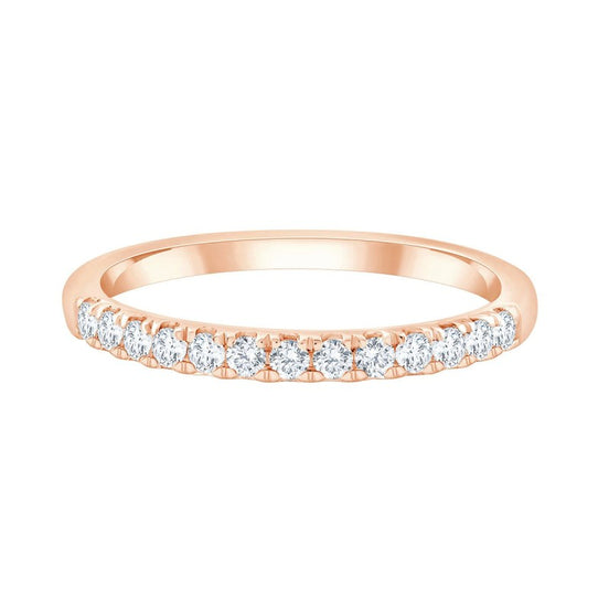 Alliance Demi Tour Sertie Close Diamant 0,25ct Or Jaune II