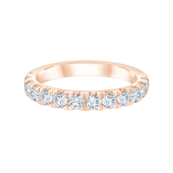 Demi-alliance Evidence serti clos, diamant 1,02 ct