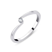Solitaire Diamant 0,04ct II