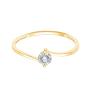 Solitaire Serti Clos Diamant 0,05ct III