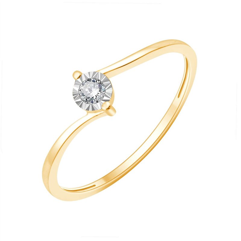 Solitaire Serti Clos Diamant 0,05ct III